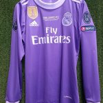 Camiseta Real Madrid 2016/2017 Alterna Morada (Manga Larga)