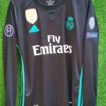 Camiseta Real Madrid 2017/2018 Alterna Negra (MANGAS LARGAS)