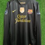 Camiseta Barcelona 2011-2012 alterna (Negra) Manga Larga