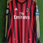 Camiseta AC Milán 2013 Manga Larga